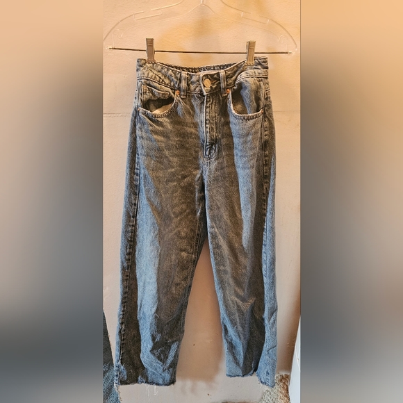 Garage Denim Street Wide Leg Distressed Jeans Size 00 - Picture 4 of 7